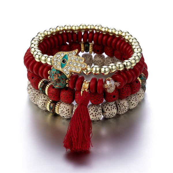 Evil Eye Boho Beaded Bracelets
