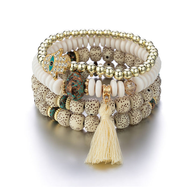Evil Eye Boho Beaded Bracelets