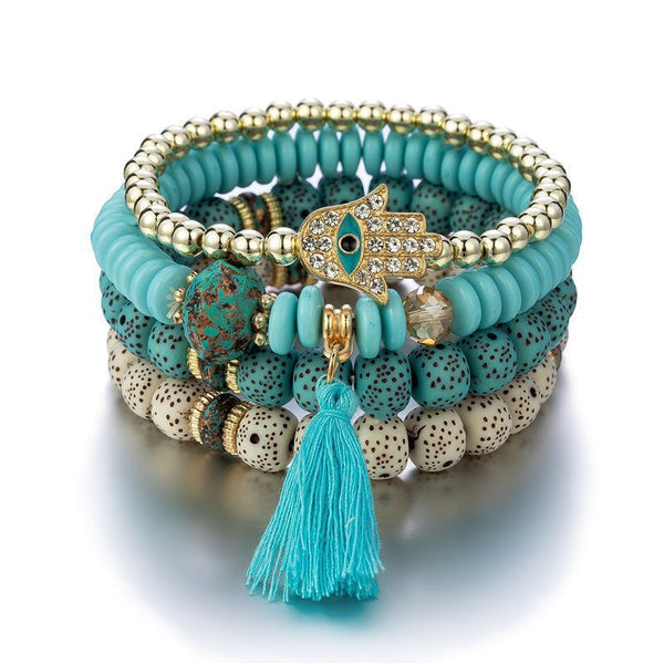 Evil Eye Boho Beaded Bracelets