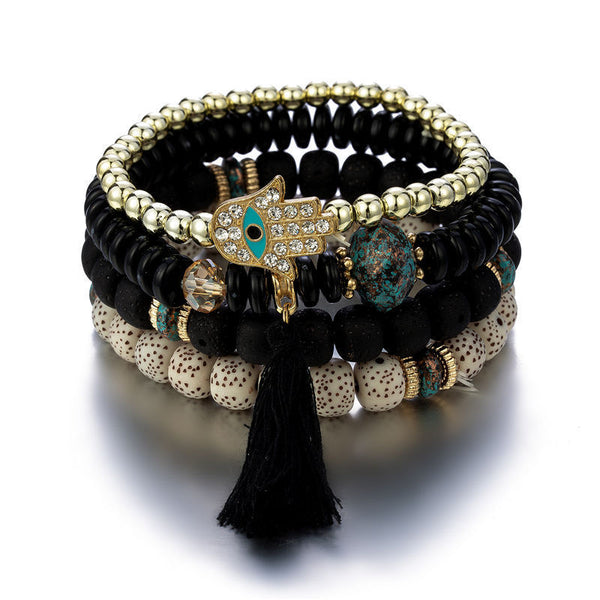 Evil Eye Boho Beaded Bracelets