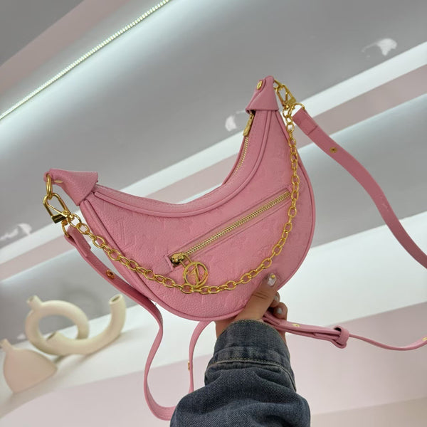 VL Monogram Crescent Shoulder Bag