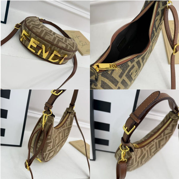 F Monogram Underarm Bag
