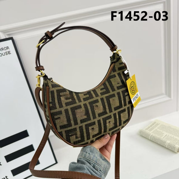 F Monogram Underarm Bag