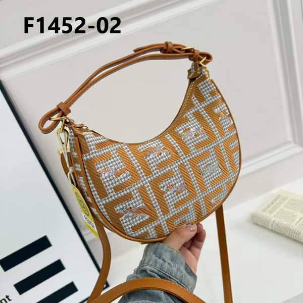 F Monogram Underarm Bag