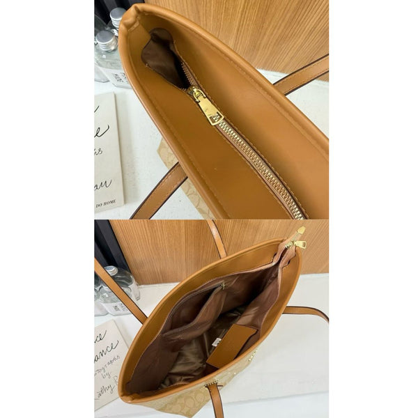 CH Monogram Zippered Tote Bag