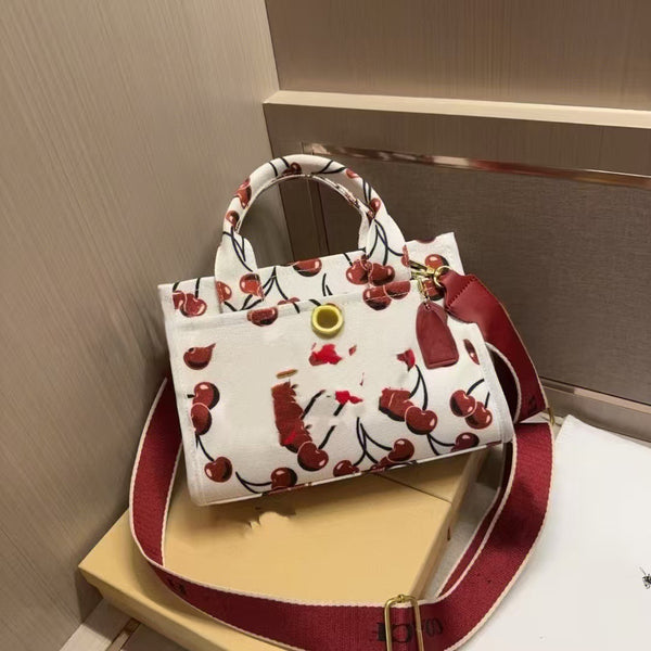 Cherry Print Crossbody Bag
