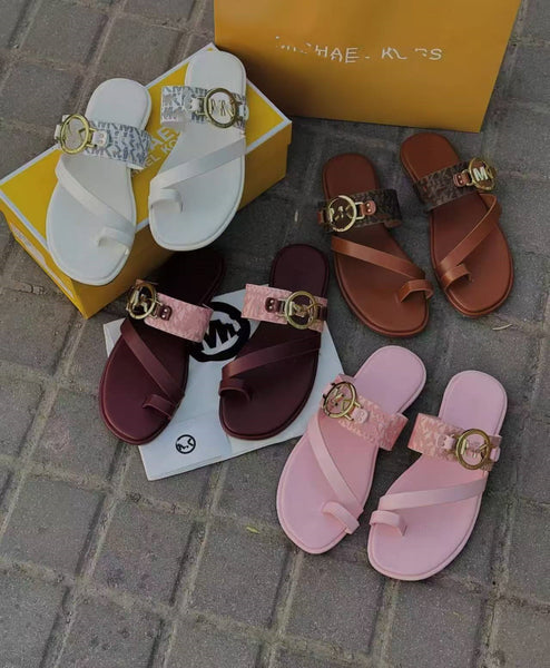 MK Metal Buckle Flats