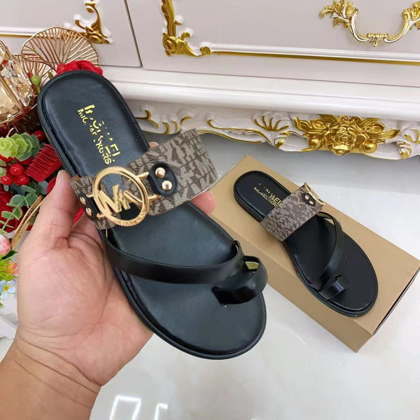 MK Metal Buckle Flats