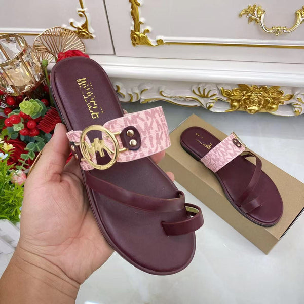 MK Metal Buckle Flats