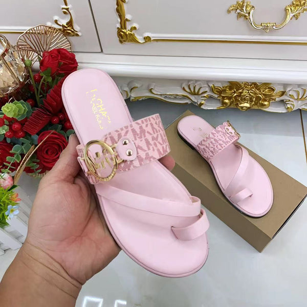 MK Metal Buckle Flats