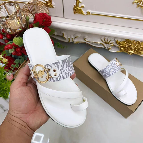 MK Metal Buckle Flats