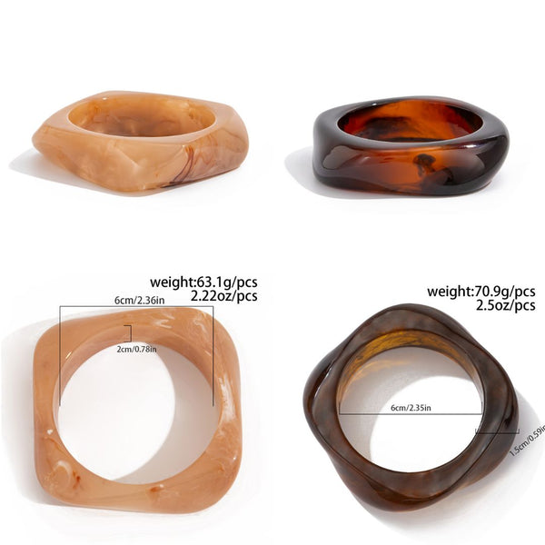 Acrylic Patterned Bracelet