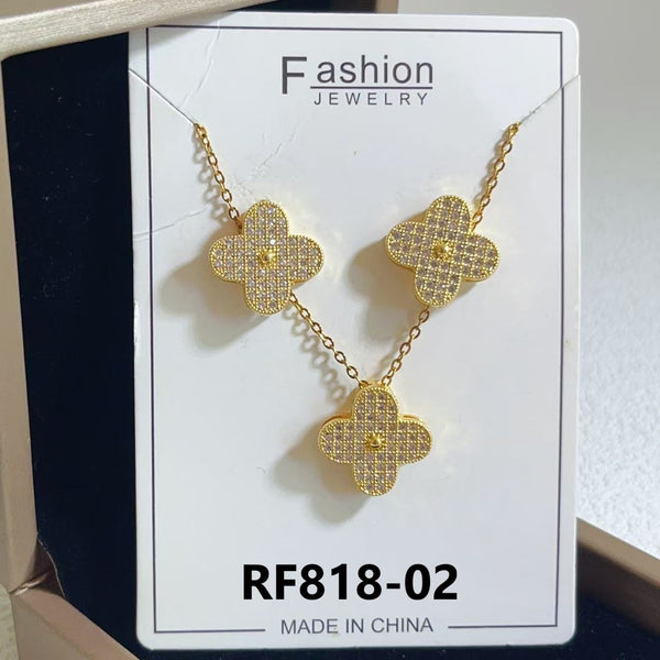 Micro Zircon Pendant 2 Piece Set