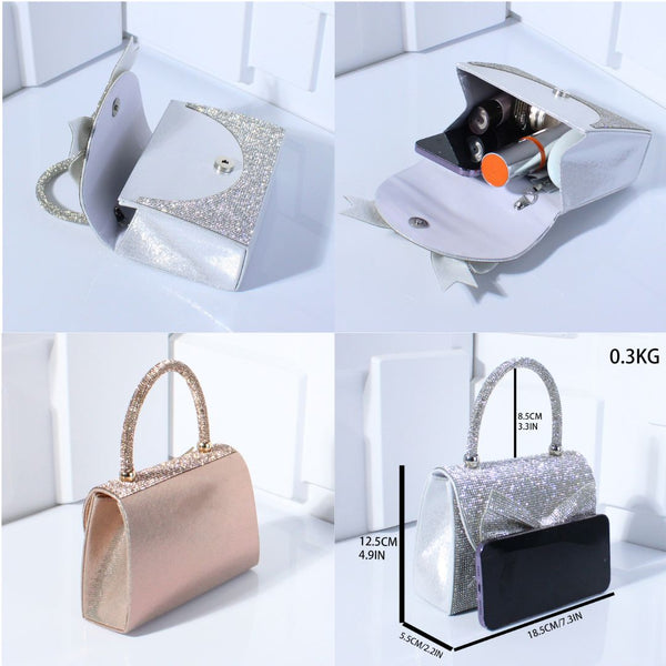 Luxury Full Diamonds Bow Evening Bag