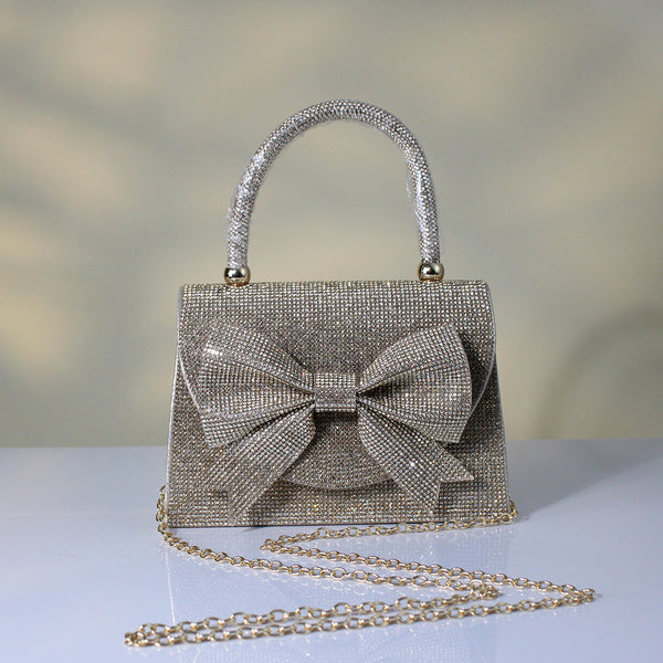 Luxury Full Diamonds Bow Evening Bag