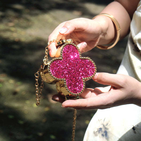 Mini 4 Leaf Sparkly Clutch