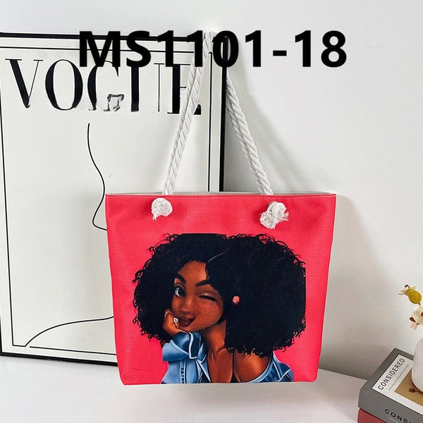 African Printed Canvas Bag