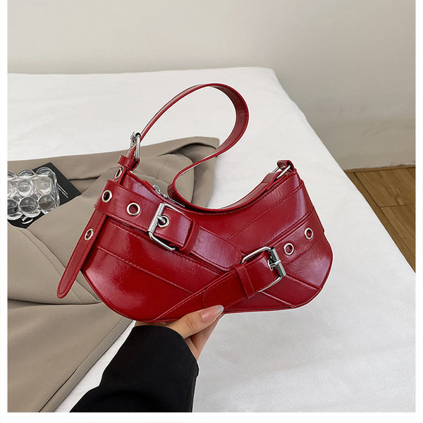 Trendy Buckle Underarm Bag