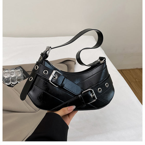 Trendy Buckle Underarm Bag