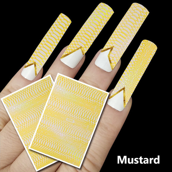 Snake Pattern Nail Art Stickers