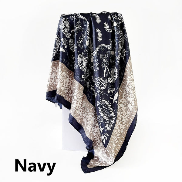 Patterned Satin Scarves (90X90cm) 17