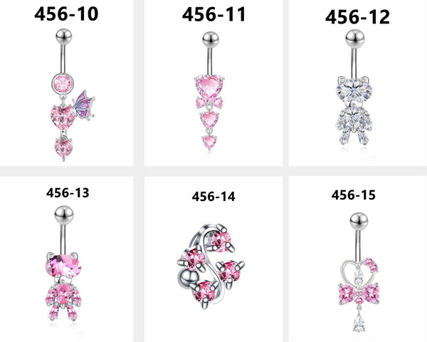 Pink Set Navel Piercing