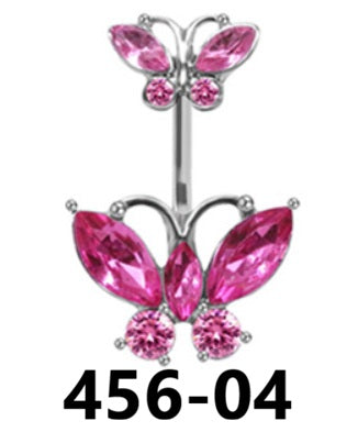 Pink Set Navel Piercing