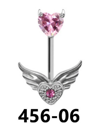 Pink Set Navel Piercing