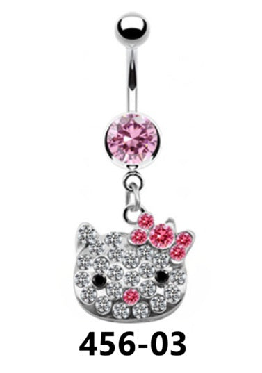 Pink Set Navel Piercing