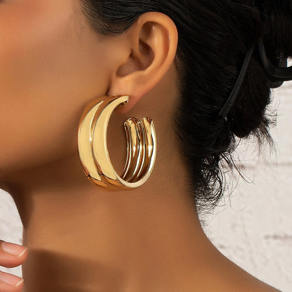 Minimalist Spiral Earrings