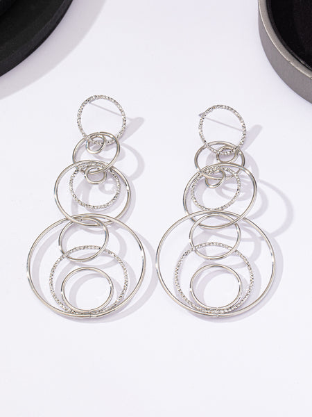 Multi Layer Circular Earrings