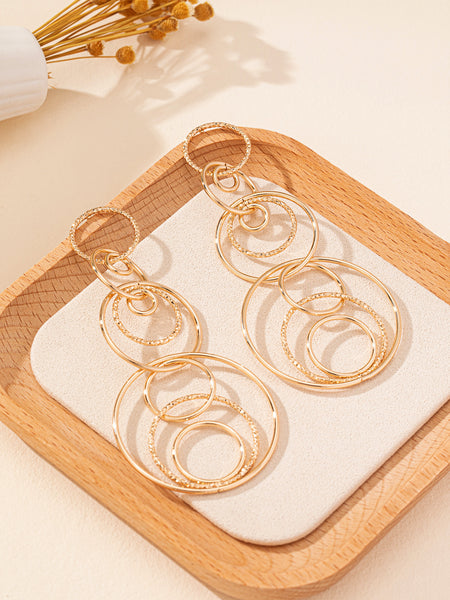 Multi Layer Circular Earrings