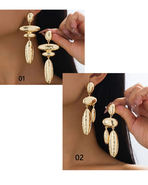 Simple Long Geo Earrings