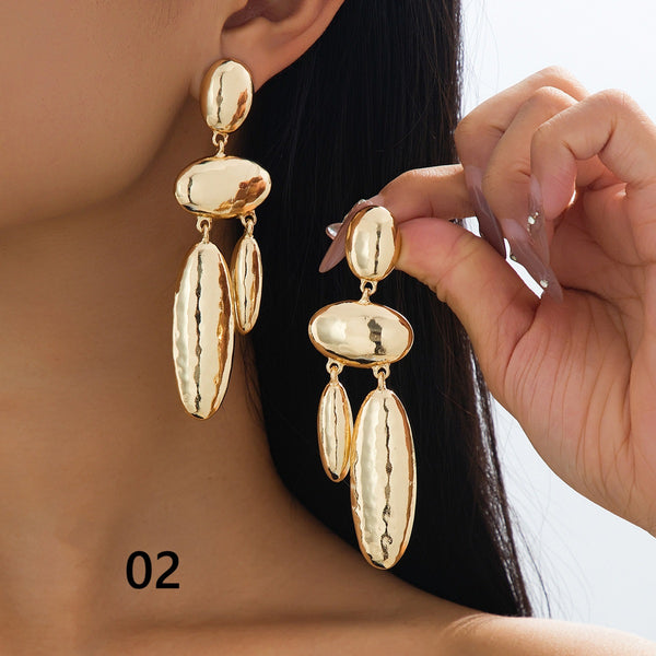 Simple Long Geo Earrings