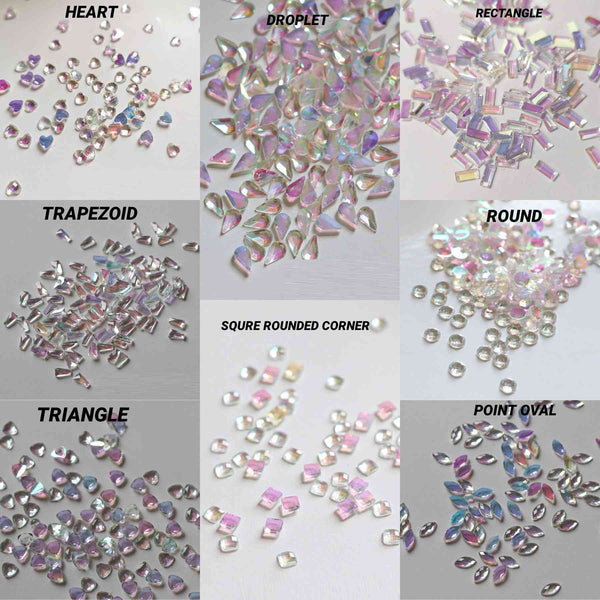 Nail Art Resin Flat Bottom Rhinestones