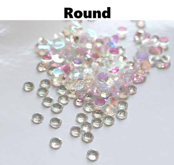 Nail Art Resin Flat Bottom Rhinestones