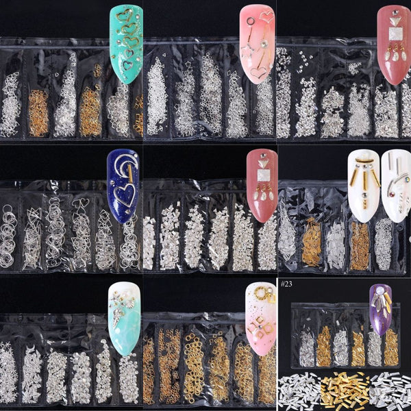Hollow Metal Frame Nail Art Decorations