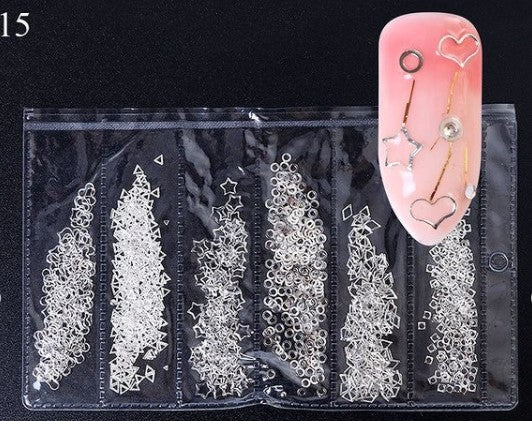 Hollow Metal Frame Nail Art Decorations