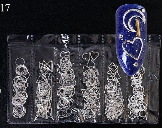Hollow Metal Frame Nail Art Decorations