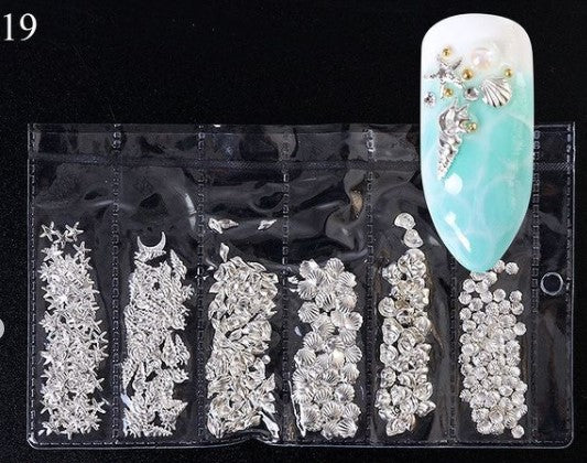Hollow Metal Frame Nail Art Decorations