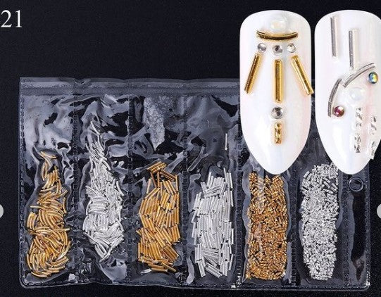Hollow Metal Frame Nail Art Decorations