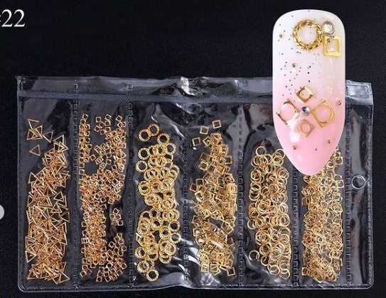 Hollow Metal Frame Nail Art Decorations