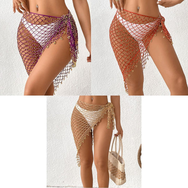 Crochet Beaded Beach Shawl