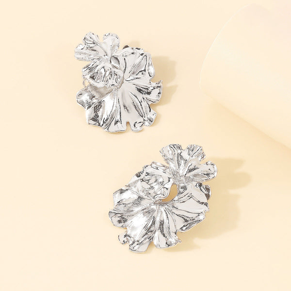 Fashion Medieval Style Flower Stitching Earrings