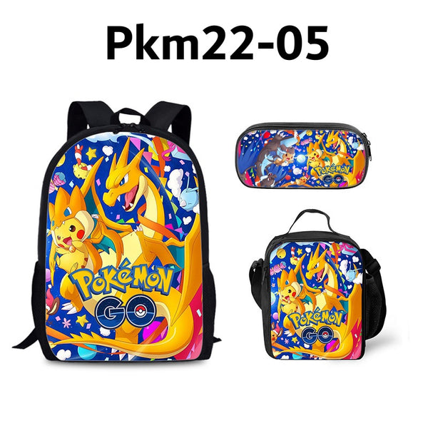 17" Pokémon 3 Piece Backpack Set