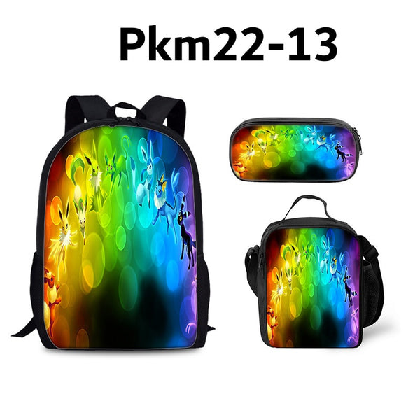 17" Pokémon 3 Piece Backpack Set