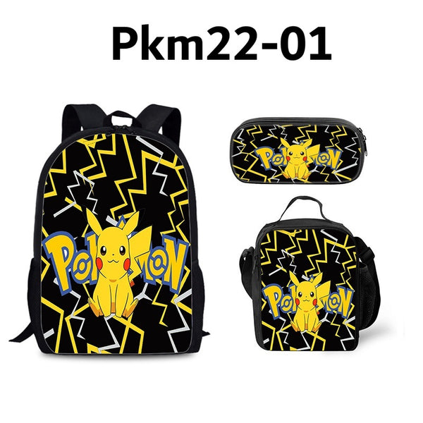 17" Pokémon 3 Piece Backpack Set