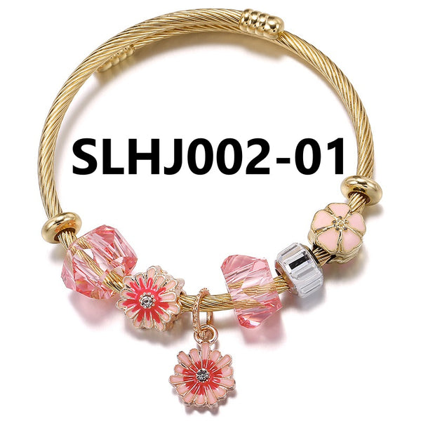 Stainless Steel Charm Bracelet