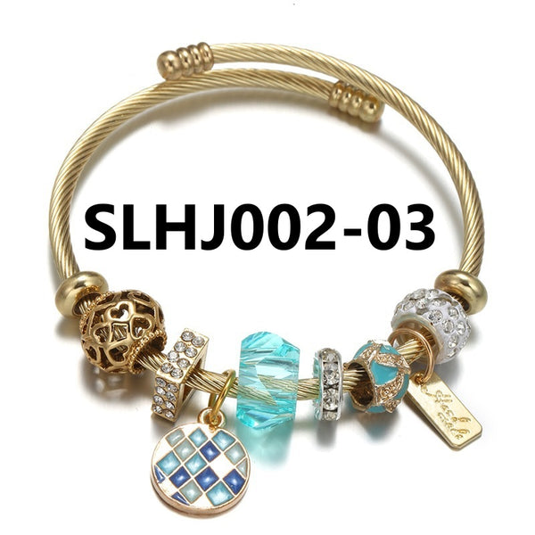 Stainless Steel Charm Bracelet