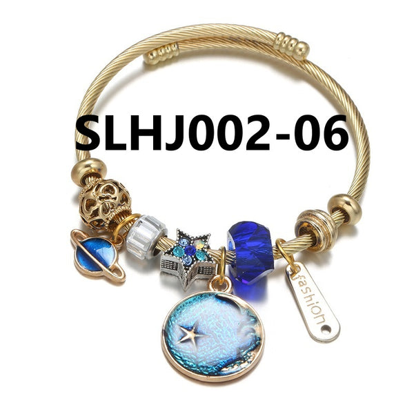 Stainless Steel Charm Bracelet